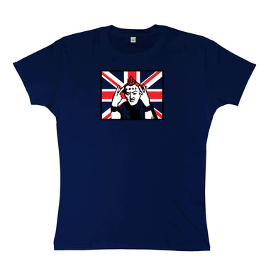 Vyvyan Basterd Union Flag Womens T-Shirt 8Ball